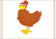 Little Red Hen 15x15cm Beebot Cards