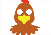 Little Red Hen Role-Play Masks