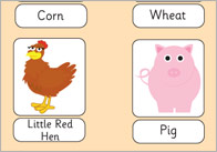 Little Red Hen Keyword Mats