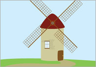 Little Red Hen Small World Play Backdrop