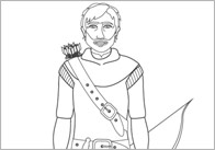 Robin Hood Colouring Sheets