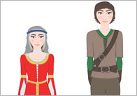 Robin Hood Stick Puppets