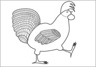 Rosie’s Walk Colouring Sheets