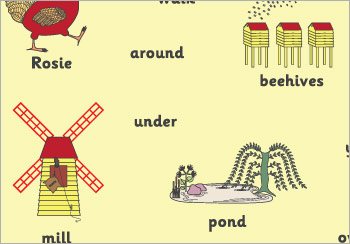 Early Learning Resources Rosie's Walk Word Flashcards (free story ...