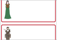 Snow White Editable Labels