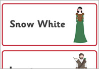 Snow White Word Flashcards