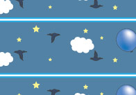 The Blue Balloon Display Borders