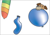 The Blue Balloon Story Cut-Outs