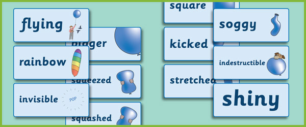 Early Learning Resources The Blue Balloon Keyword Cards