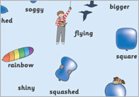 The Blue Balloon Word Mats