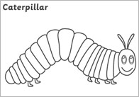 The Very Hungry Caterpillar Colouring Sheets