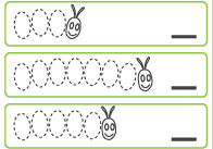 The Very Hungry Caterpillar Counting and Tracing Sheet