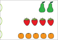 The Very Hungry Caterpillar Fruit and Vegetable Counting Game