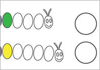 The Very Hungry Caterpillar Pattern Game