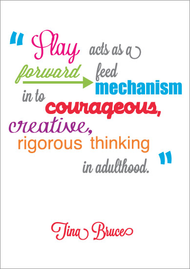 Early Learning Resources Inspirational Quotation Tina Bruce