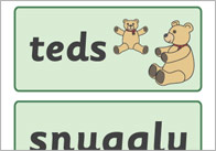 Where’s My Teddy? Word Cards