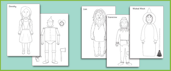 The Wizard of Oz Colouring Sheets | Free Early Years &amp; Primary Teaching ...