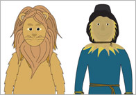 The Wizard of Oz Stick Puppets