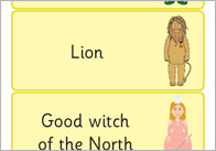 The Wizard of Oz Word Flashcards