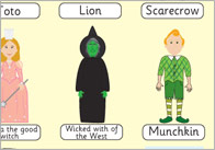 The Wizard of Oz Image and Word Mats