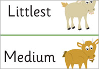 Three Billy Goats Gruff Keyword Cards