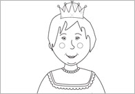 The Princess and the Pea Colouring Sheets