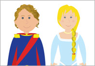 The Princess and the Pea Cut-Outs Characters