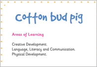Cotton Bud Pig – Three Little Pigs Activity