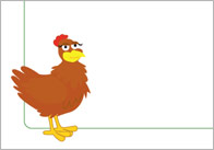 Little Red Hen Notepaper