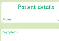 Patient Details Role Play Form