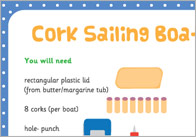 Cork Sailing Boat Activity