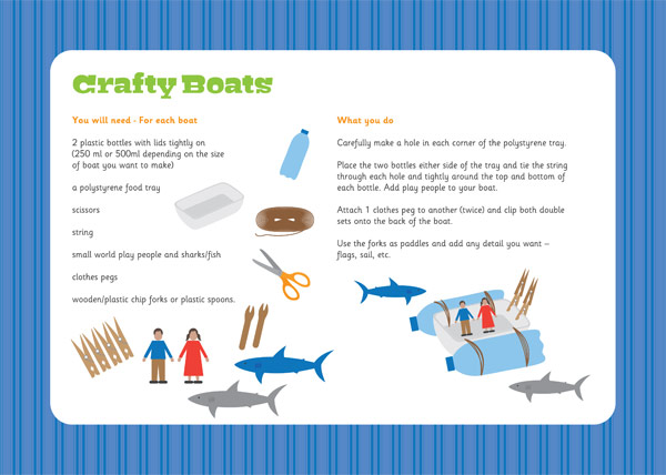 early learning resources crafty boats activity