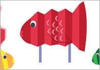 Concertina Fish Puppet