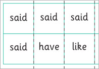 Phase 4: Tricky Words Dominoes