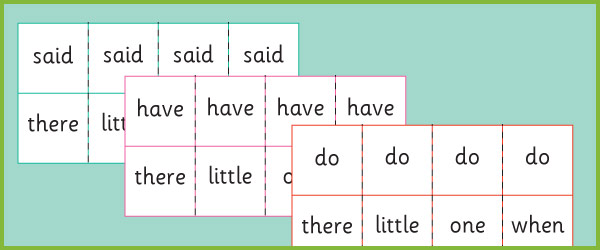 Phase 4: Tricky Words Dominoes