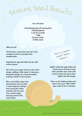Sesame Snail Biscuits Recipe