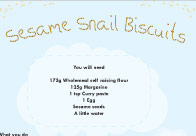 Sesame Snail Biscuits Recipe