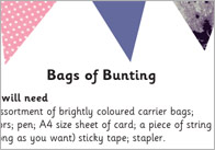 Bags of Bunting Craft Activity