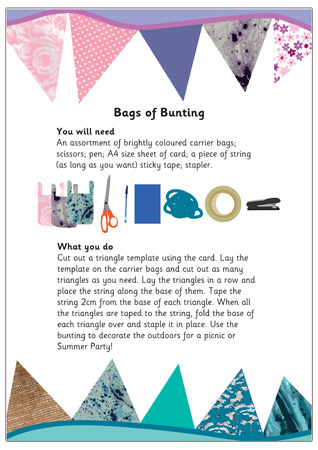 Bags of Bunting Craft Activity