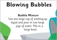 Blowing Bubbles Activity