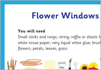 Flower Windows Craft Activity