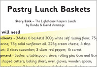 Pastry Lunch Basket Recipe