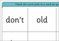 Phase 5 High Frequency Words Bingo