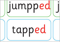 Phase 6 ‘ed’ Suffix Matching Cards