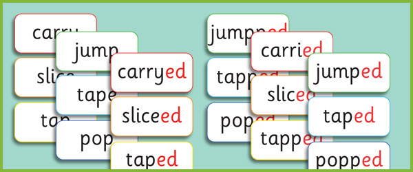 Early Learning Resources Phase 6 'ed' Suffix Matching Cards