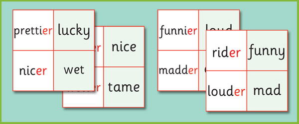 Phase 6 'er' Suffix Loop Cards