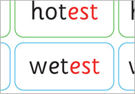 Phase 6 ‘est’ Suffix Matching Cards