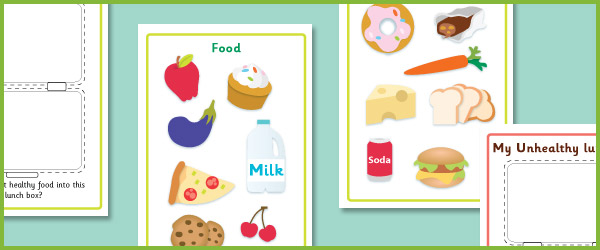 Early Learning Resources Healthy lunchbox Sorting Activity | Free
