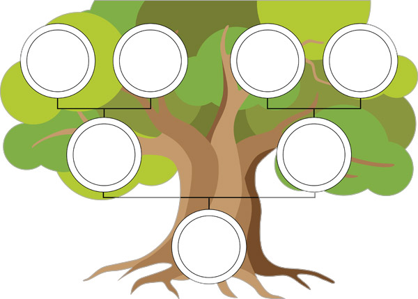 family tree template for kids simple