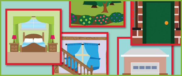 nside and Outside the Home 15cm Picture Cards